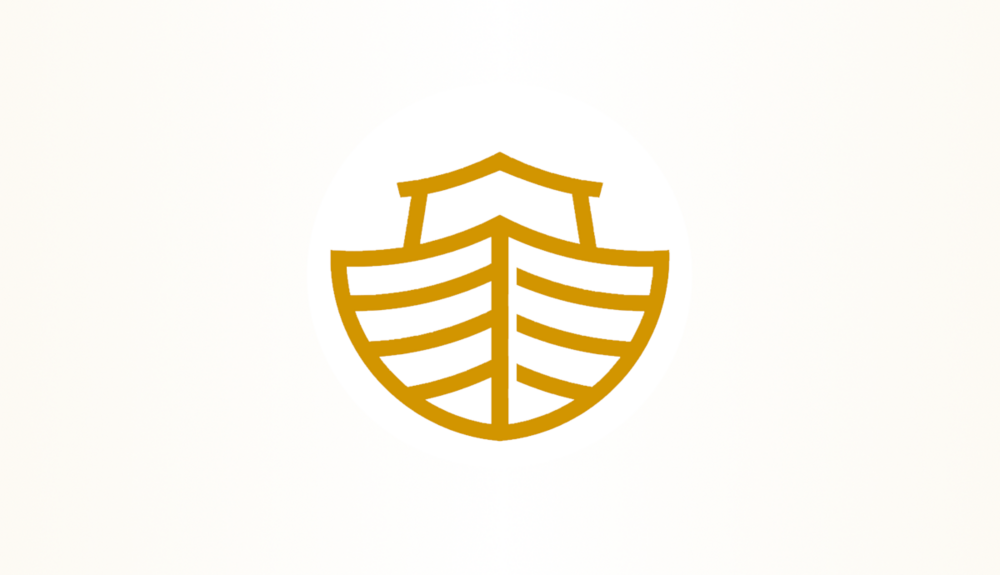 Abstrakte Darstellung einer Arche.