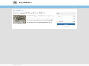Screenshot der Webseite.