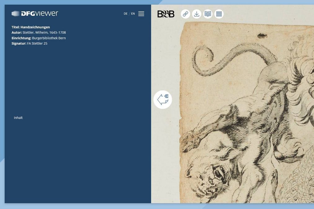 Screenshot des DFG-Viewers.