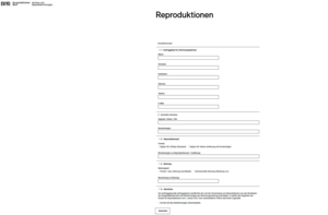 Bestellformular für Digitalisate.