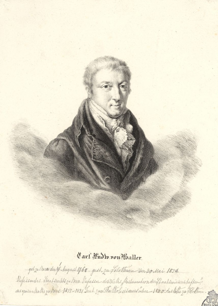 Porträt: Haller, Karl Ludwig von (1768-1854).