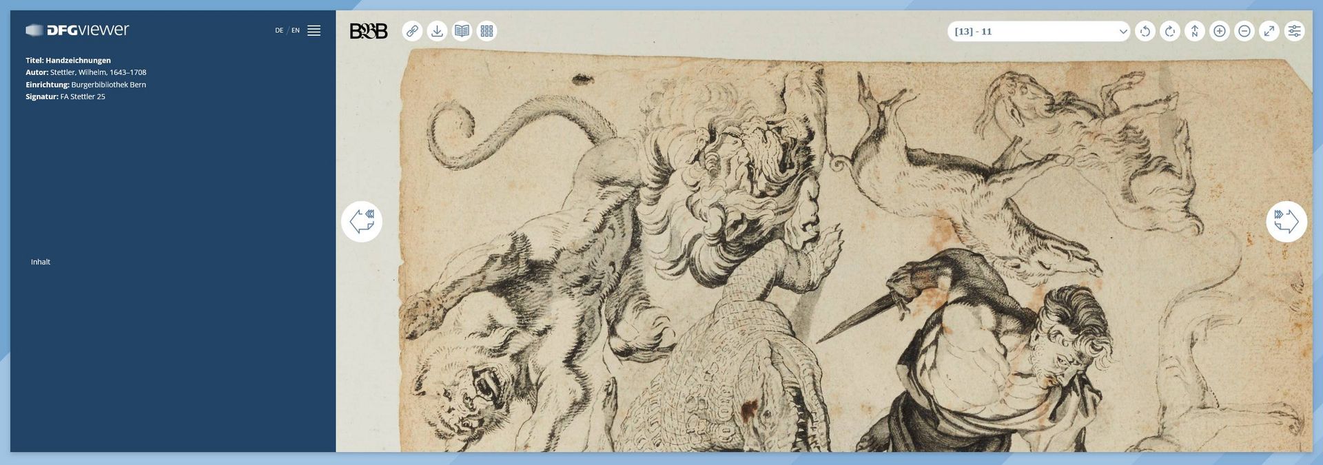 Screenshot des DFG-Viewers.