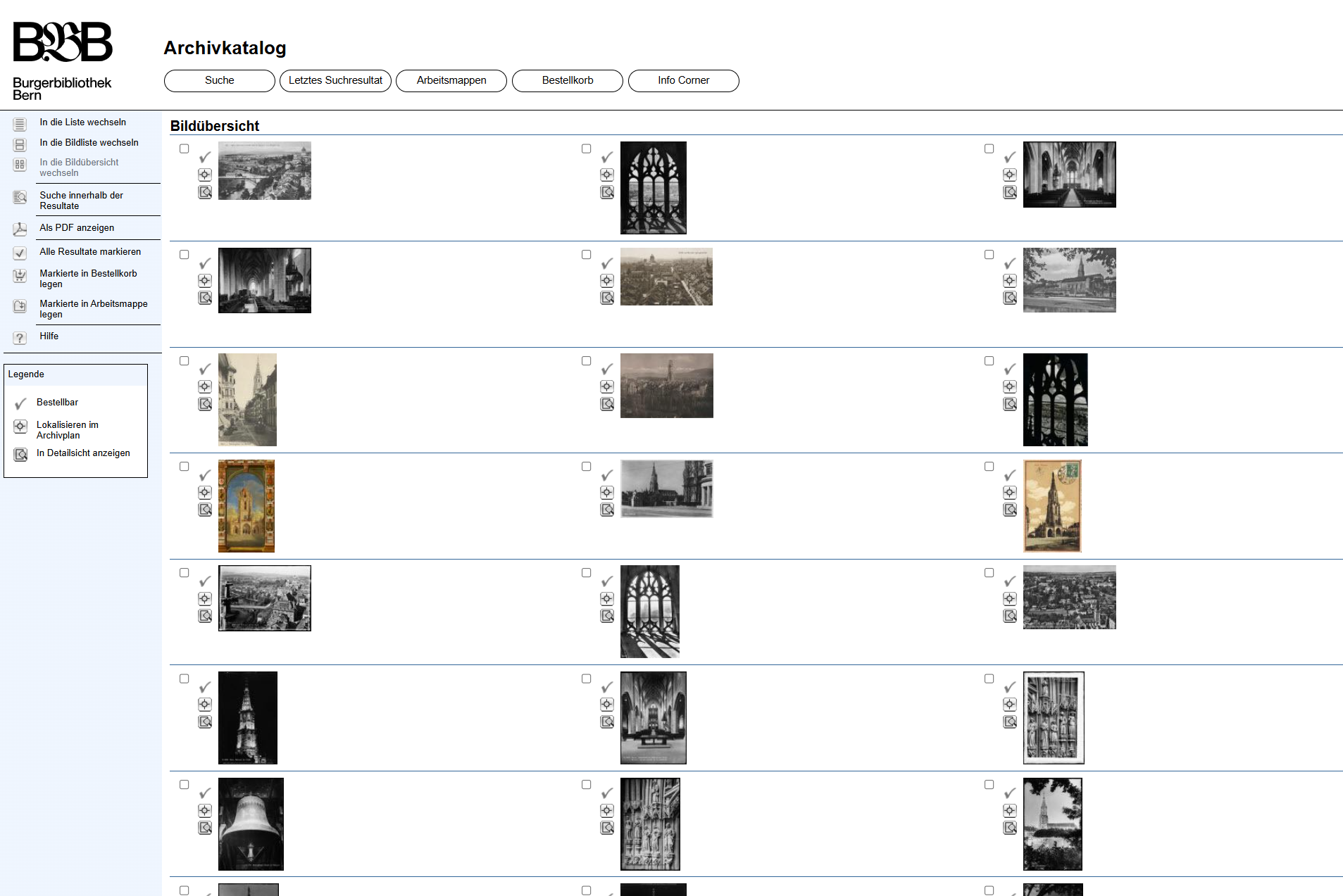 Screenshot Bildsuche.